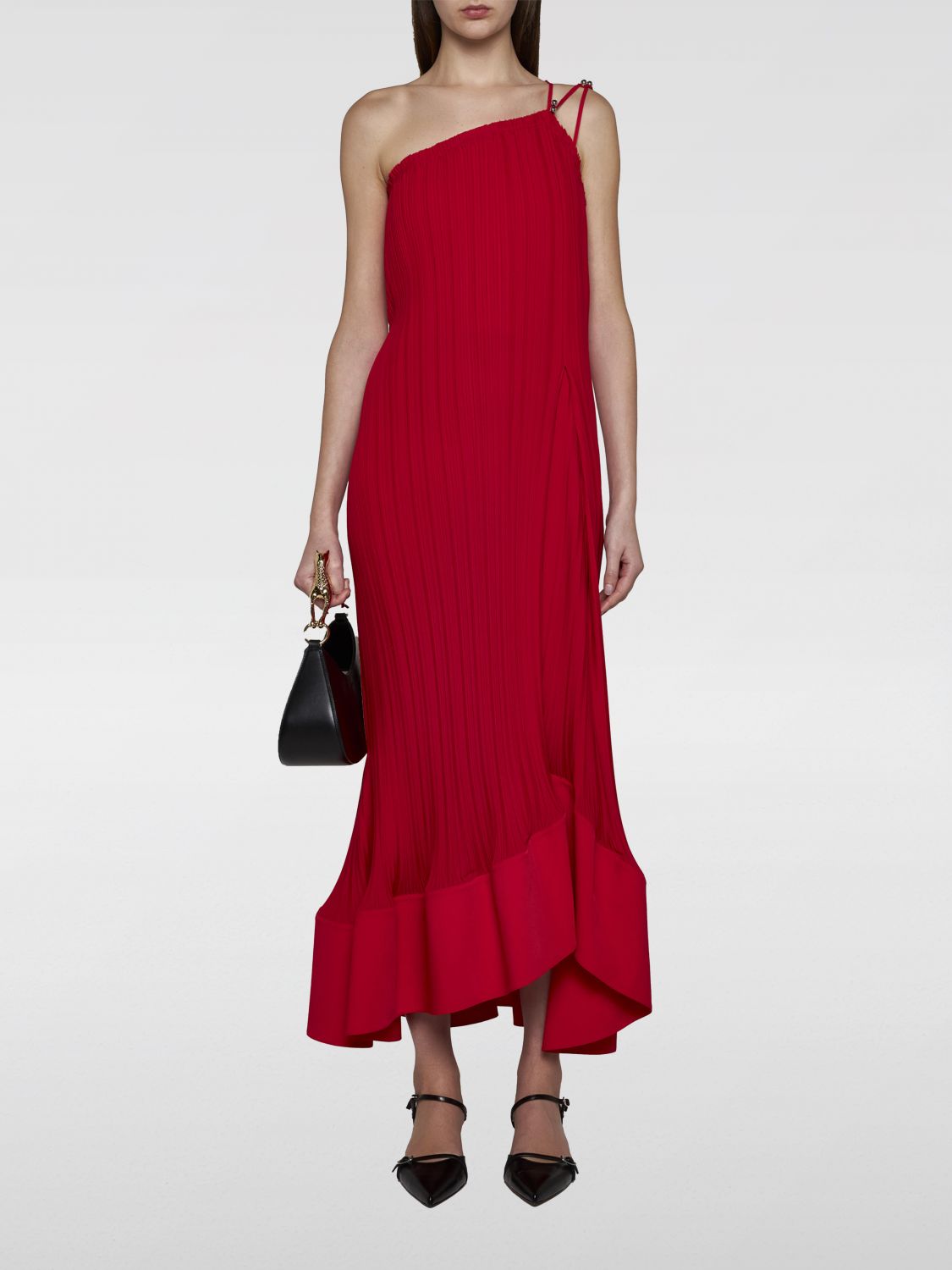 Shop Lanvin Dress  Woman Color Red
