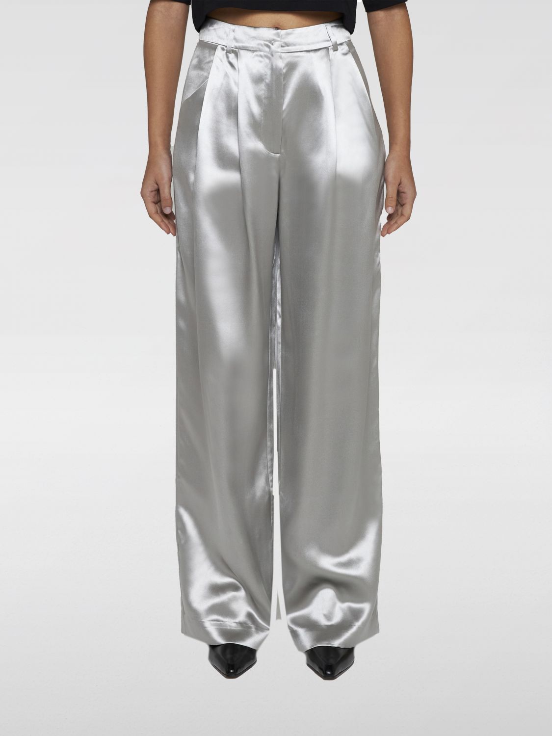 Lou Lou Studio Pants  Woman Color Silver In 银色