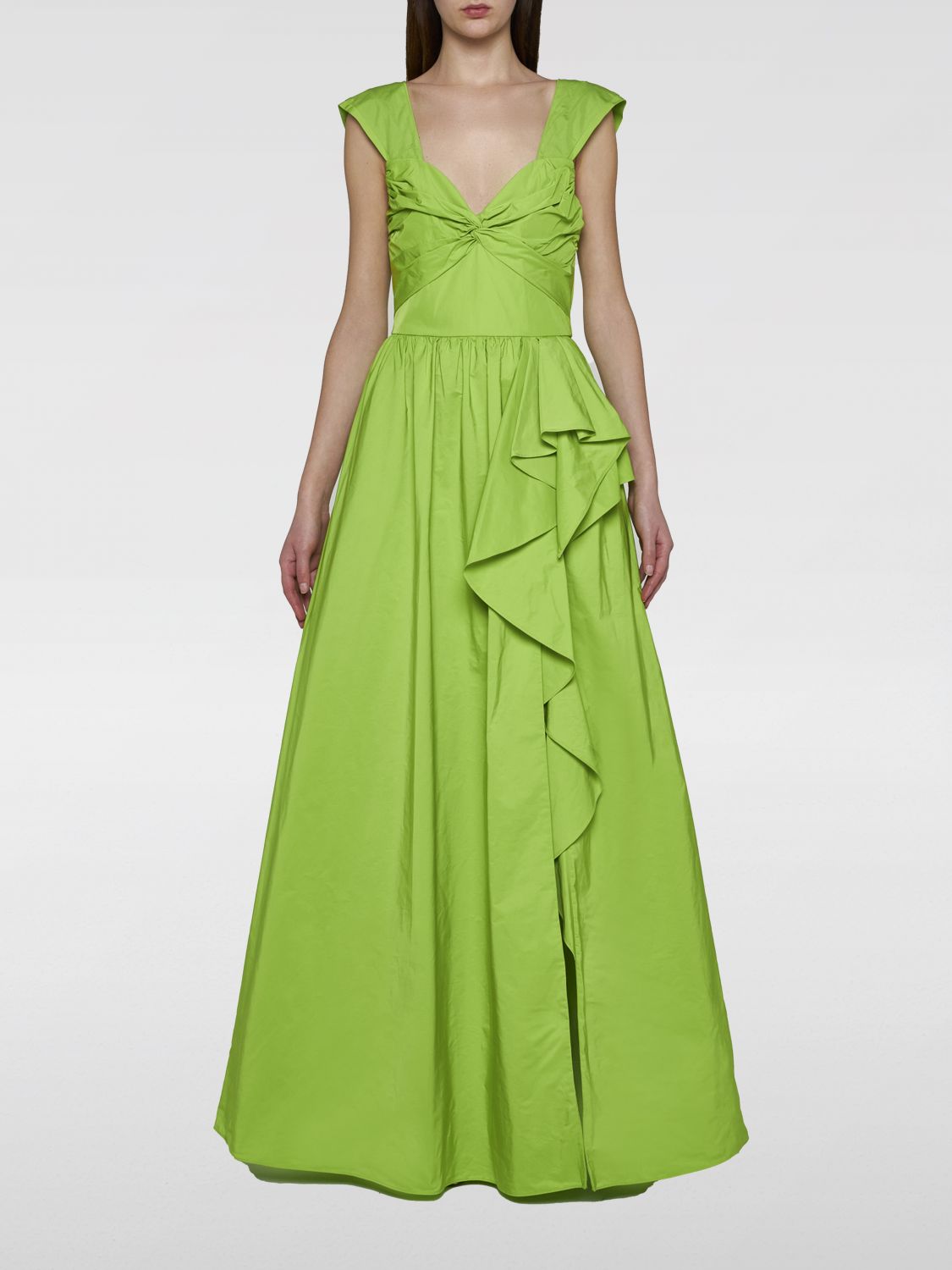 Shop Marchesa Notte Dress  Woman Color Green