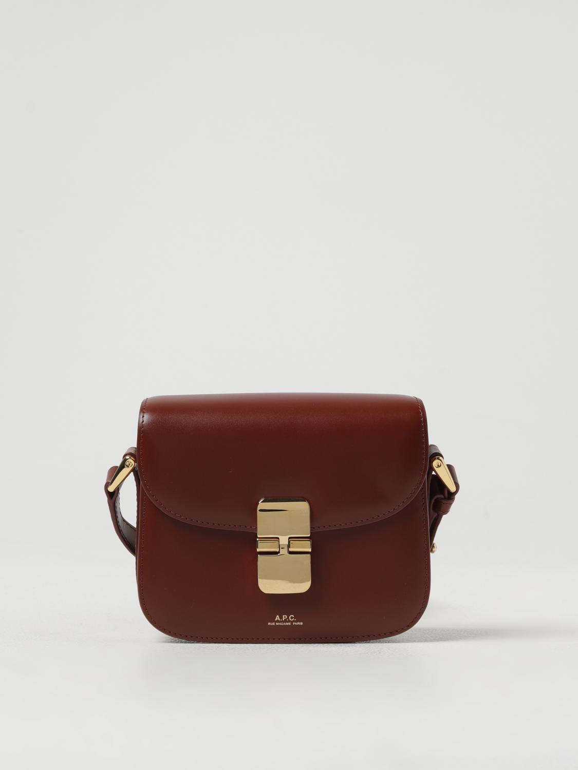 Shop Apc Mini Bag A.p.c. Woman Color Brown