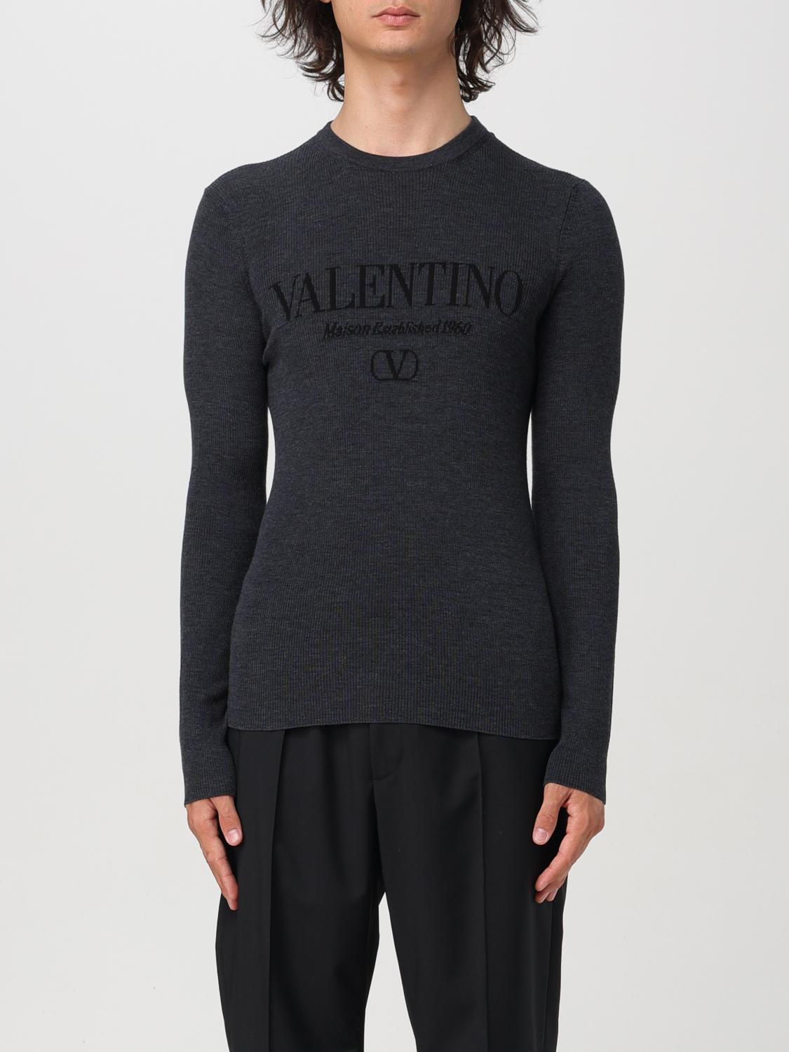 Shop Valentino Sweater  Men Color Grey