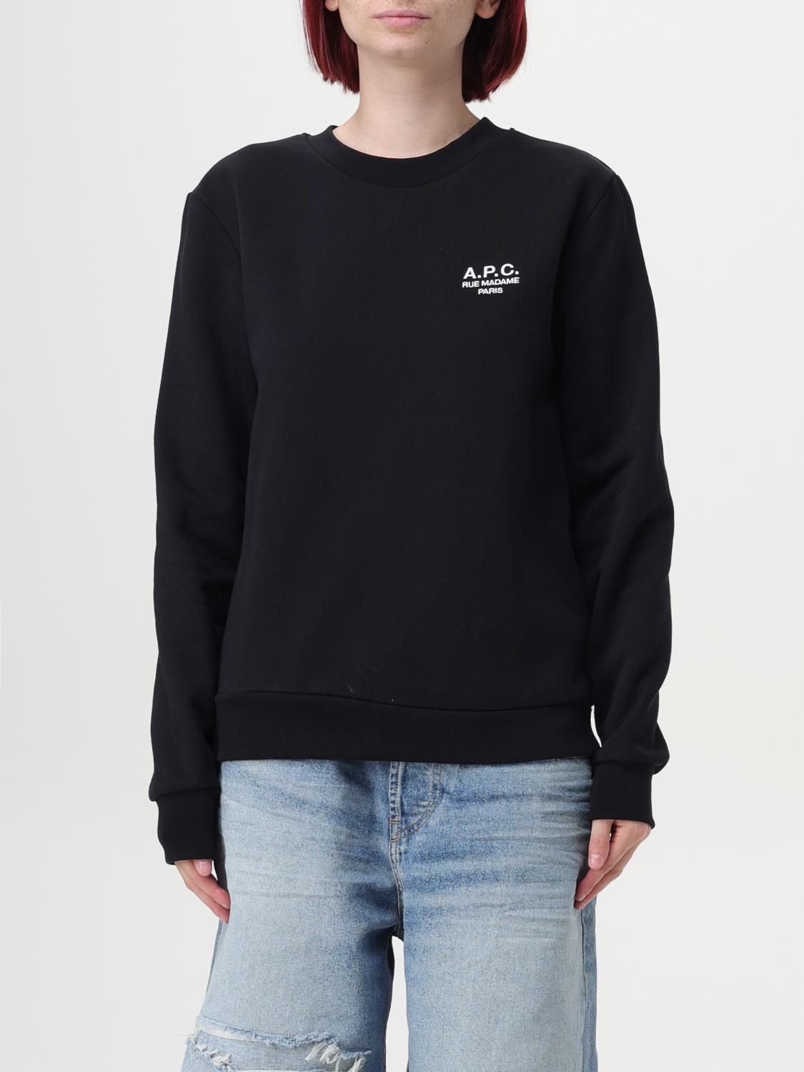 Shop Apc Sweatshirt A.p.c. Woman Color White