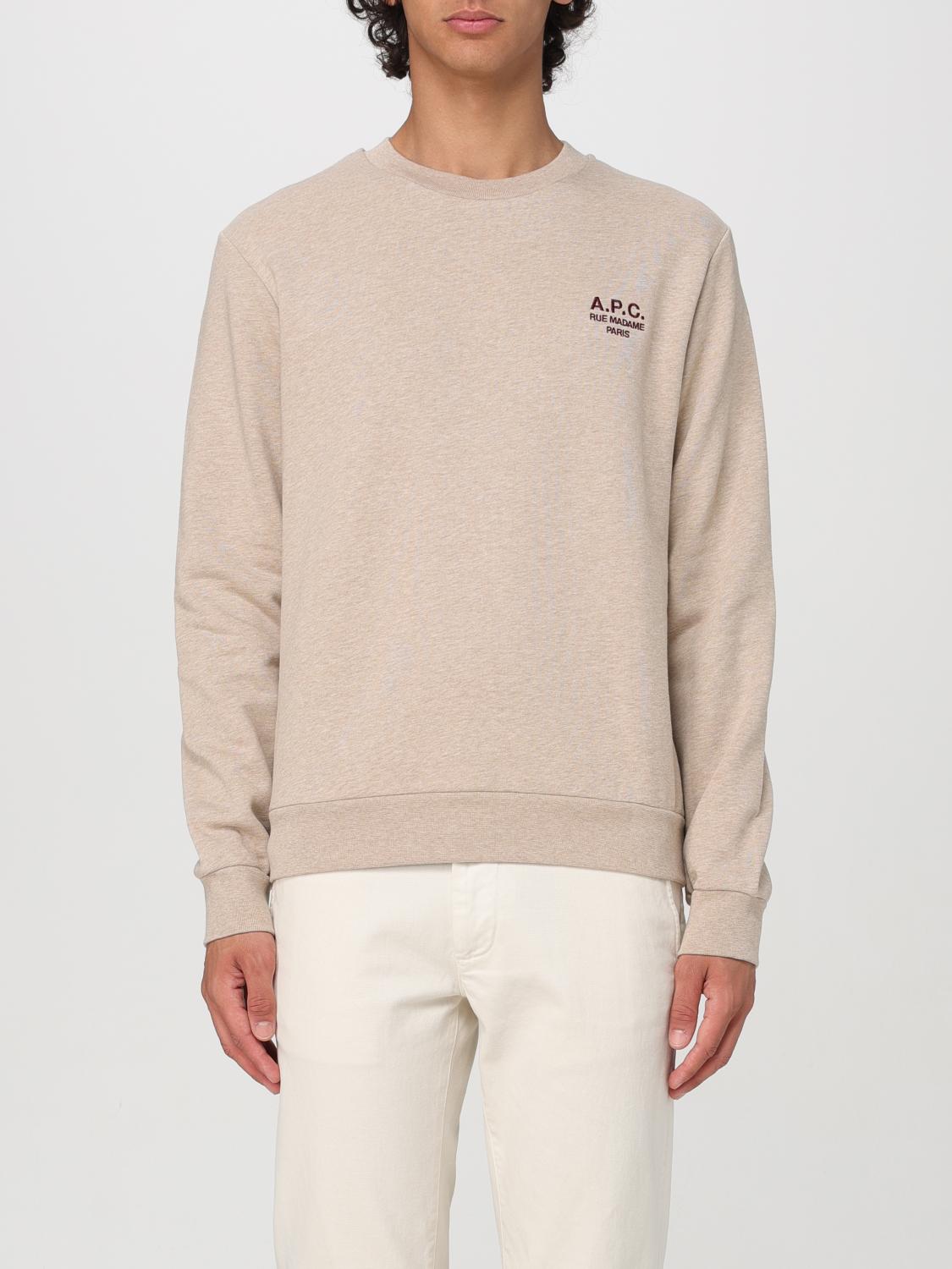 Shop Apc Sweatshirt A.p.c. Woman Color Sand