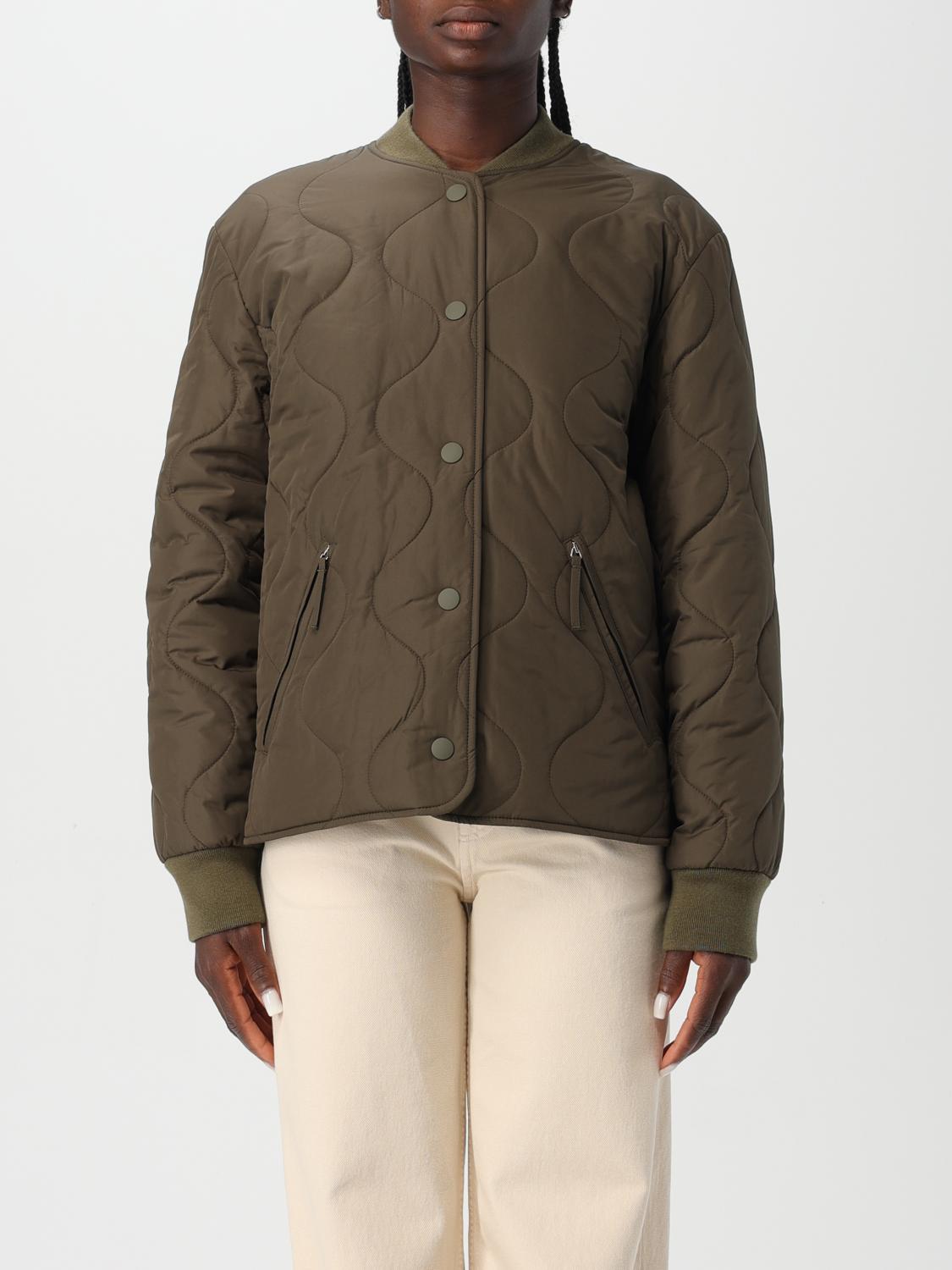 Shop Apc Jacket A.p.c. Woman Color Green