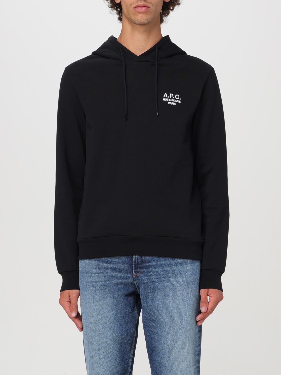 Shop Apc Sweatshirt A.p.c. Men Color Black In 黑色