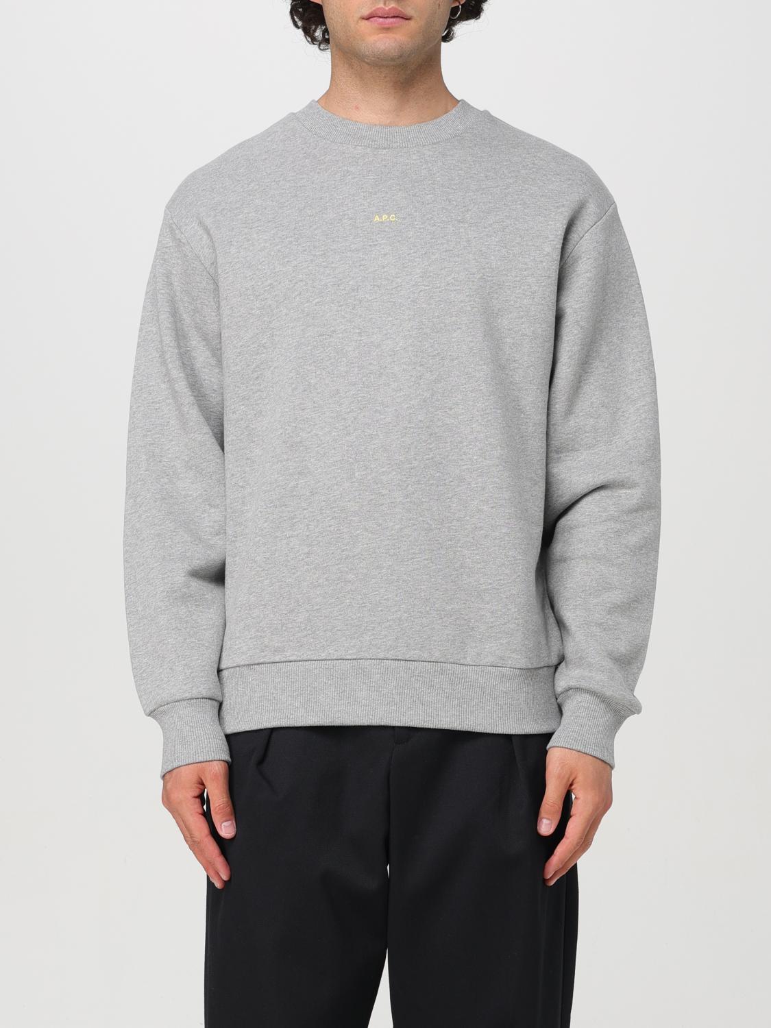 Shop Apc Sweatshirt A.p.c. Men Color Grey