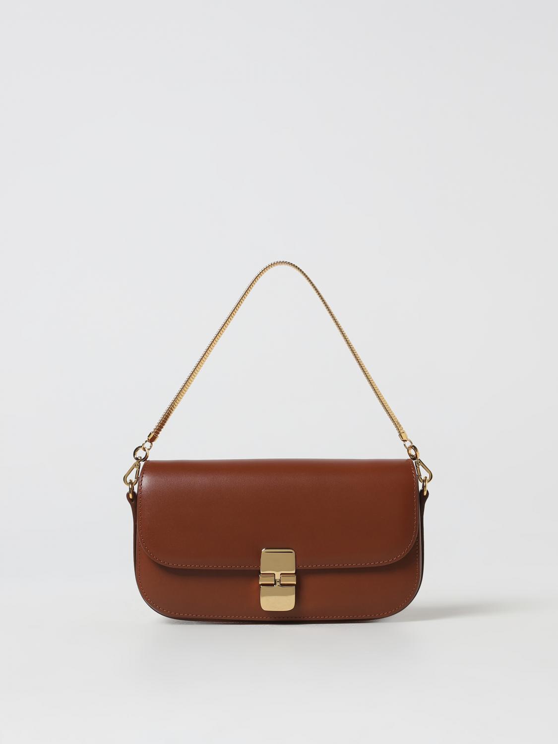 Shop Apc Shoulder Bag A.p.c. Woman Color Brown