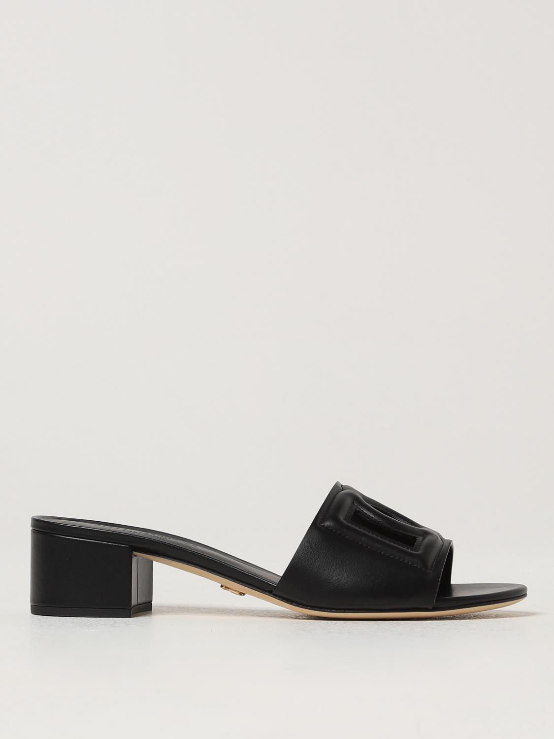Dolce & Gabbana Dolce&gabbana Black Bianca Sliders In 黑色