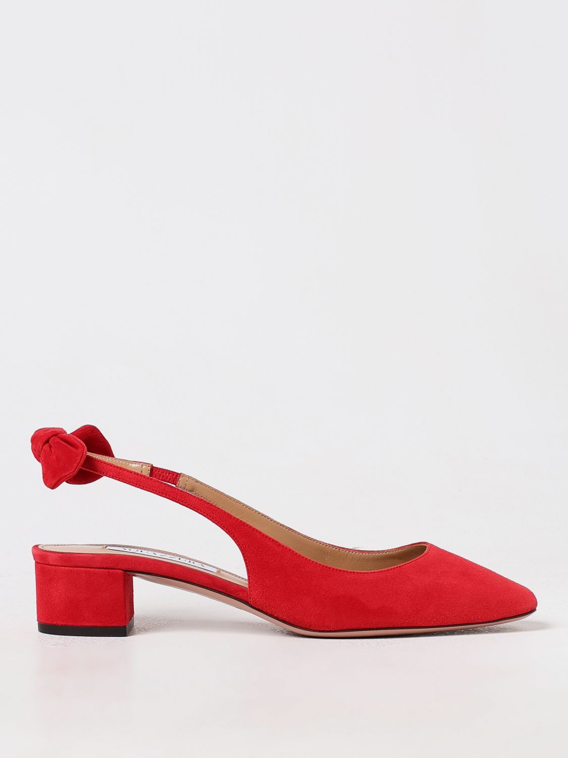 Shop Aquazzura High Heel Shoes  Woman Color Red In 红色