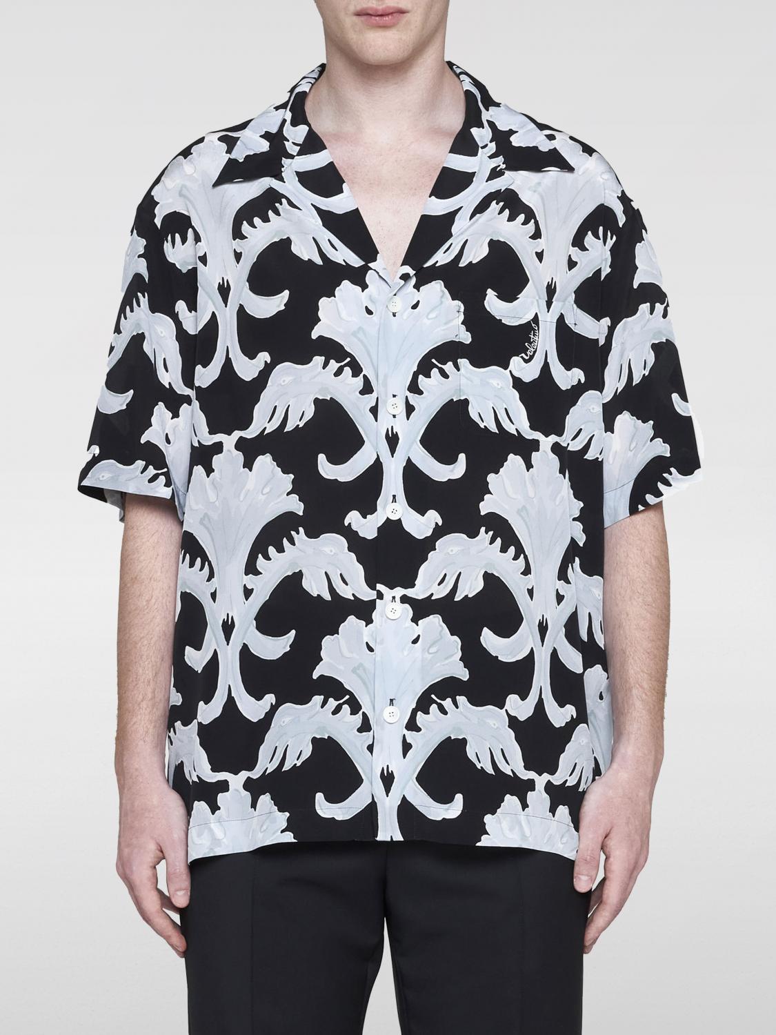 Shop Valentino Shirt  Men Color Black In 黑色