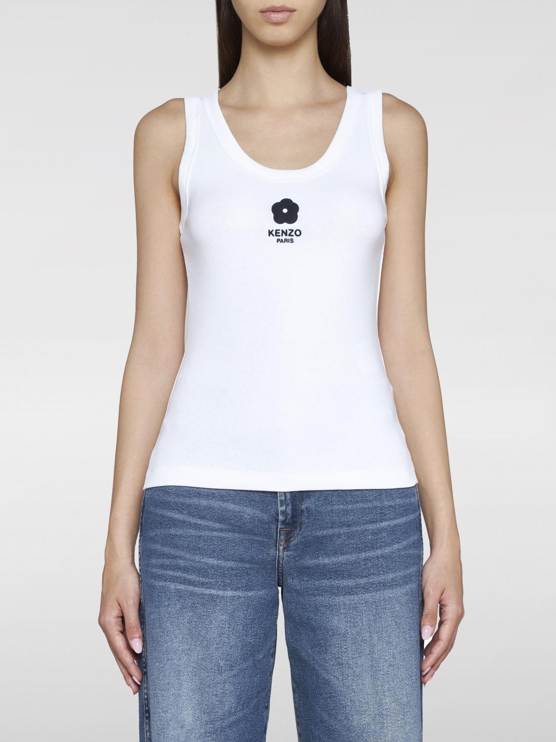 Shop Kenzo Top  Woman Color White In 白色