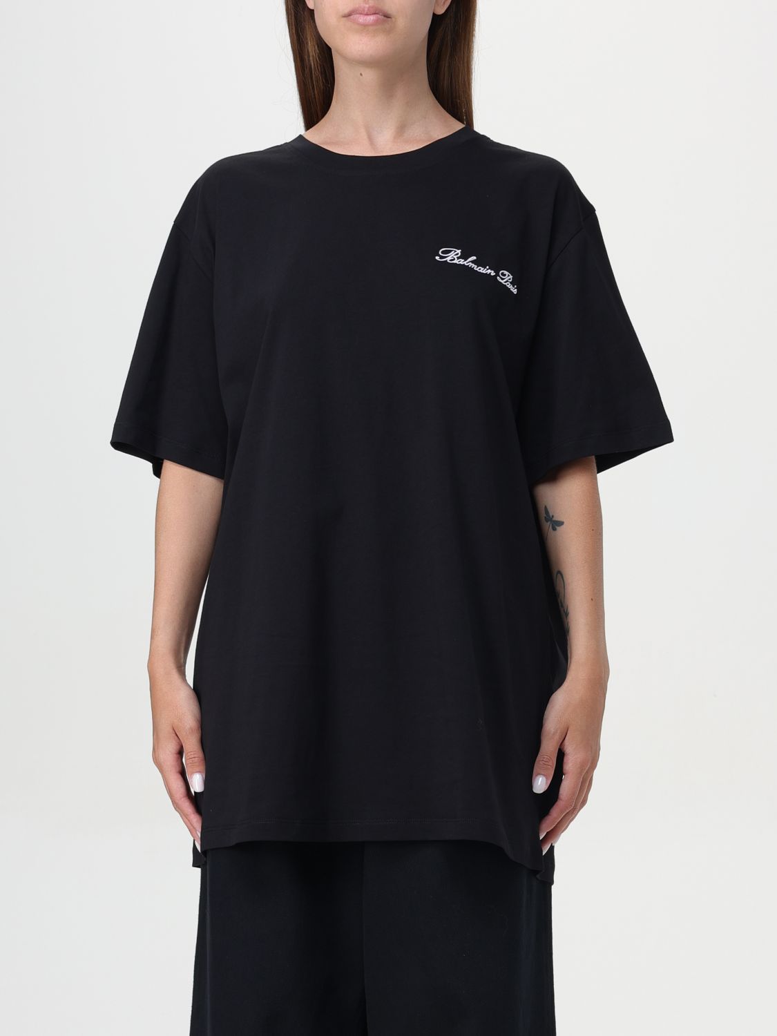 Balmain T-shirt  Woman Colour Black