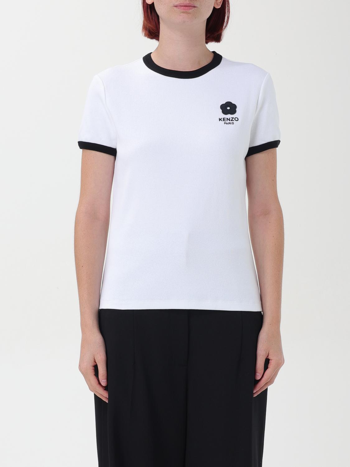 Shop Kenzo T-shirt  Woman Color White