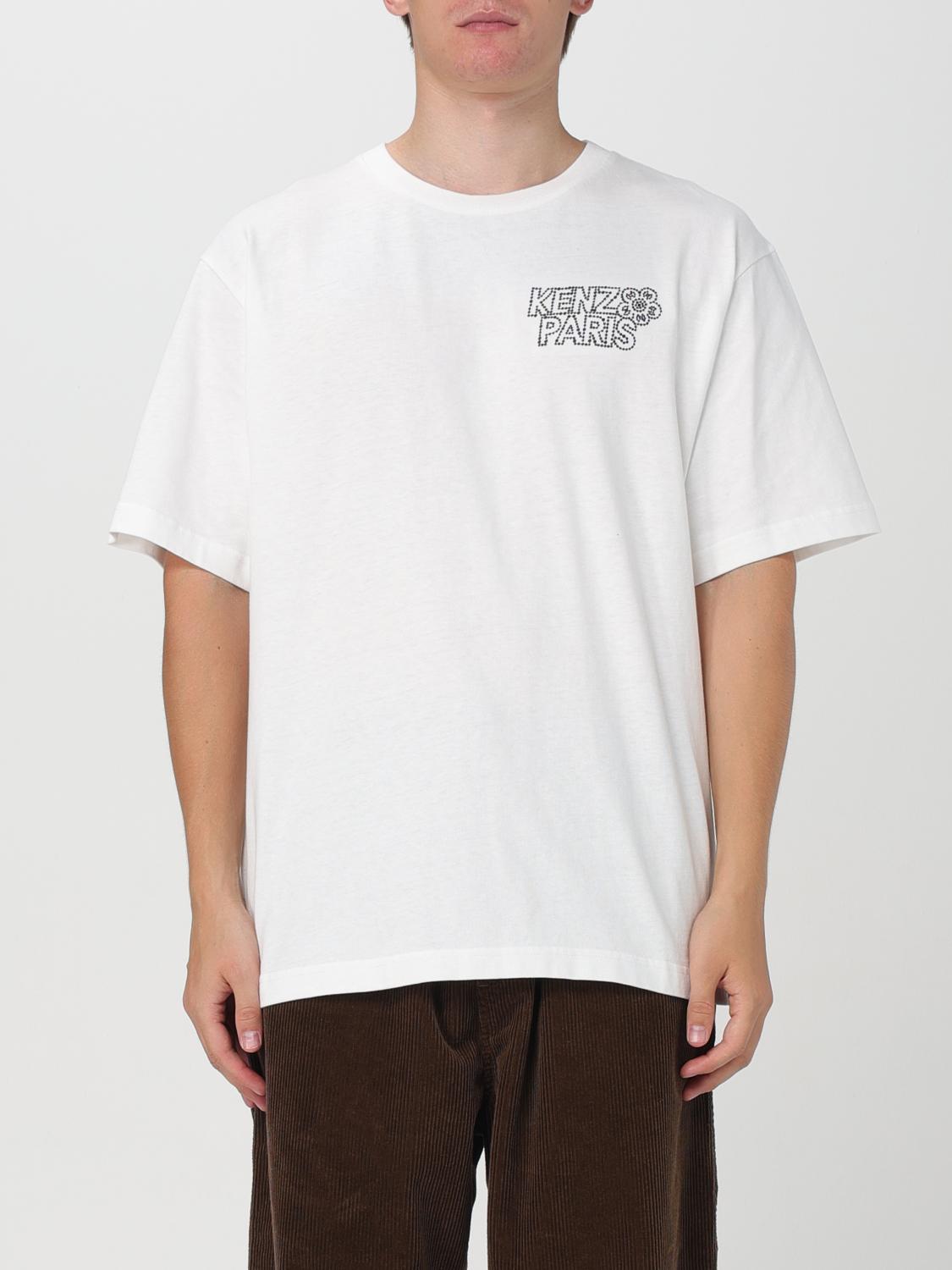 Shop Kenzo T-shirt  Men Color Beige