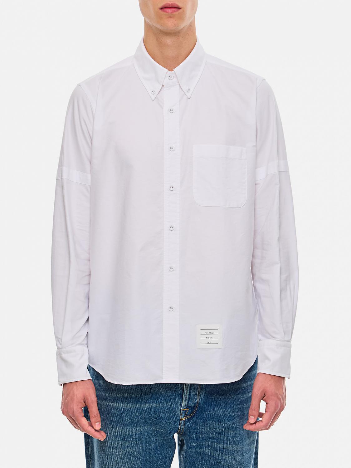 Shop Thom Browne Shirt  Men Color White In Weiss