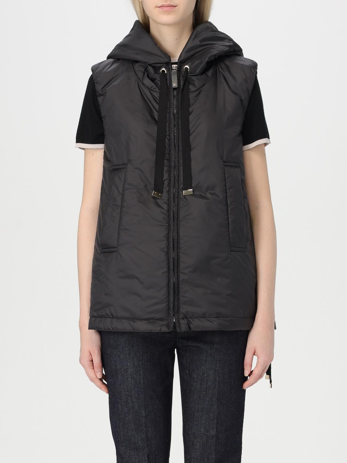 Shop Max Mara The Cube Waistcoat  Woman Color Black In 黑色