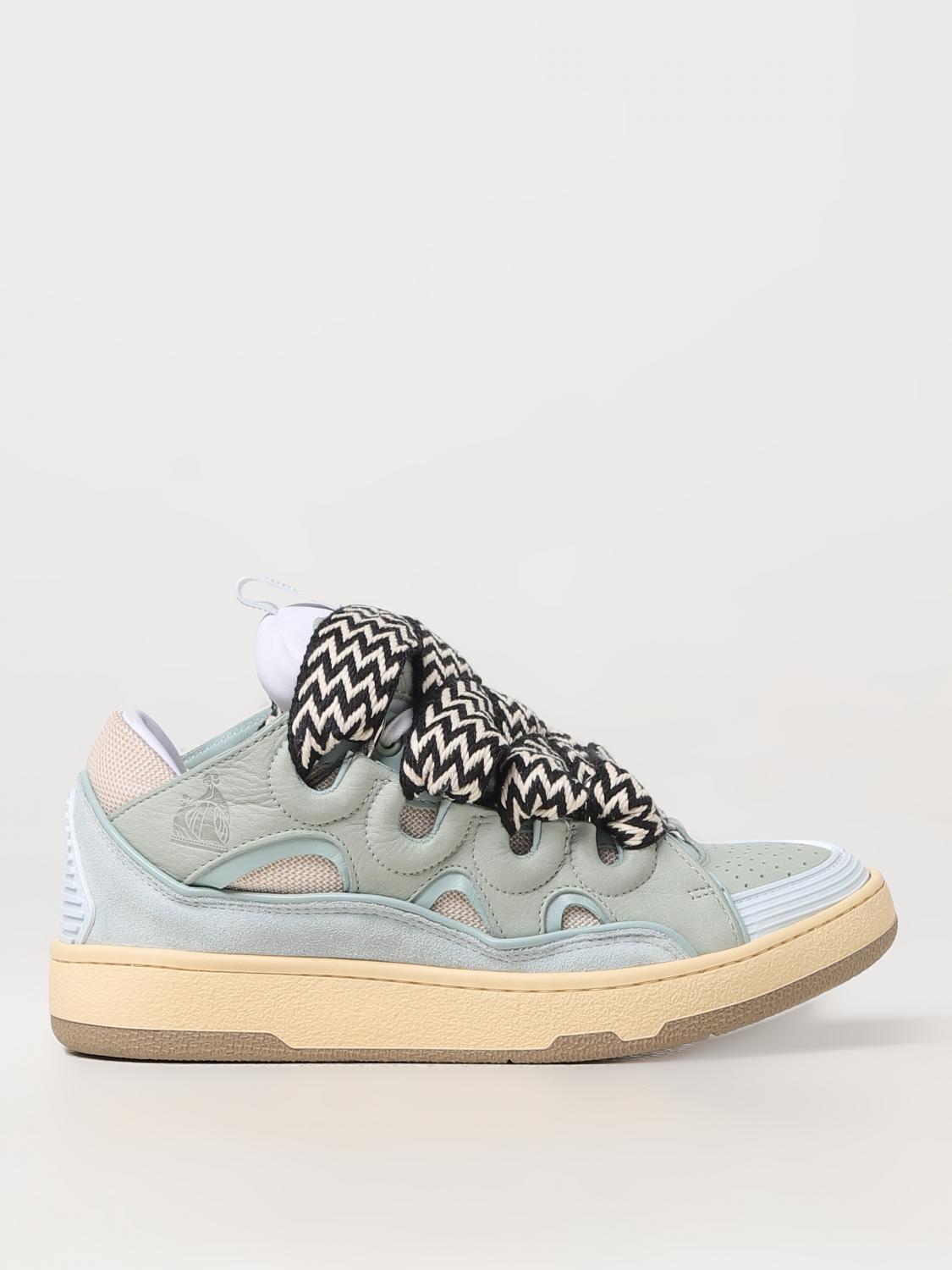 Shop Lanvin Sneakers  Woman Color Sky Blue In Hellblau