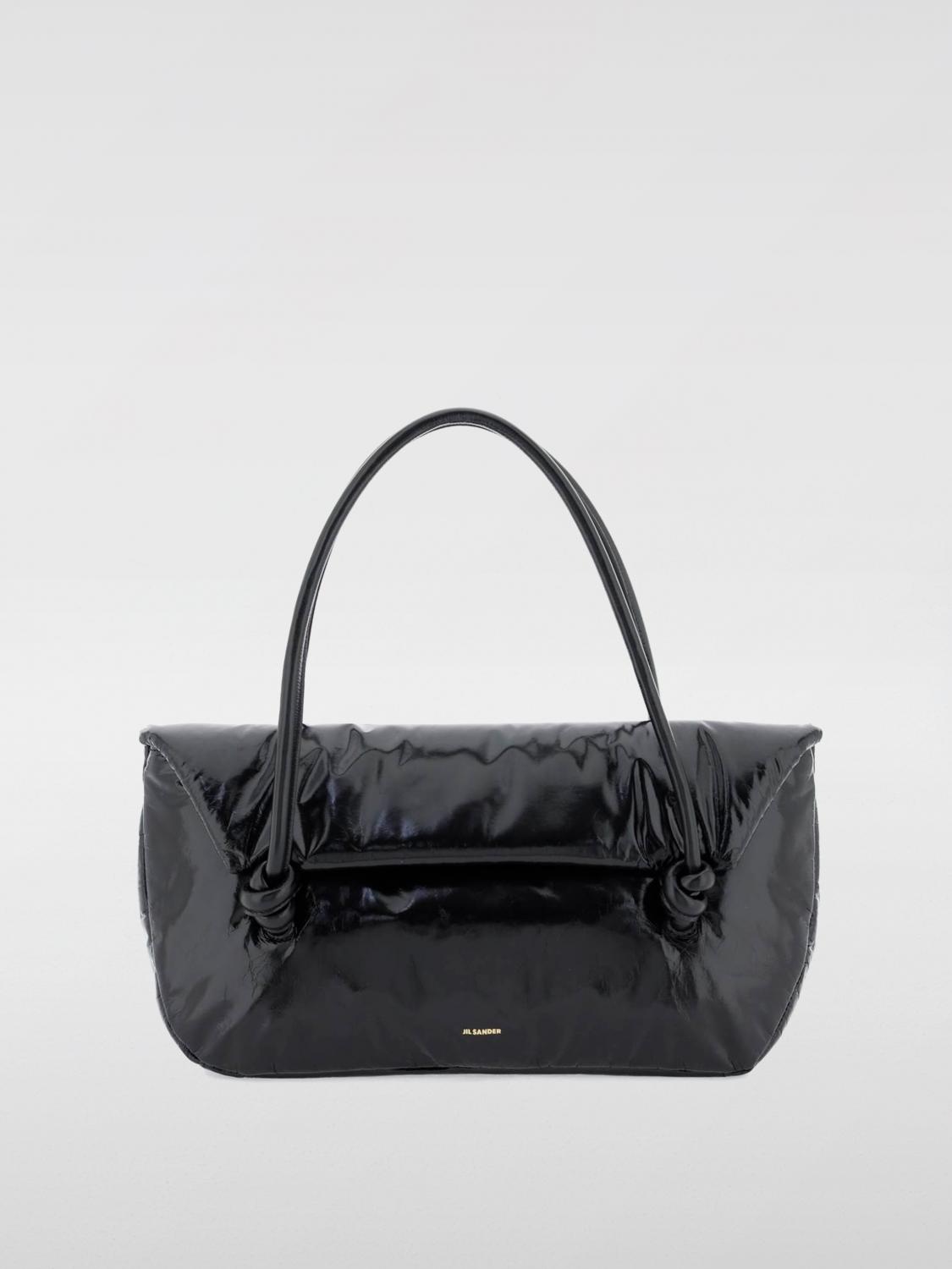 Shop Jil Sander Shoulder Bag  Woman Color Black In 黑色