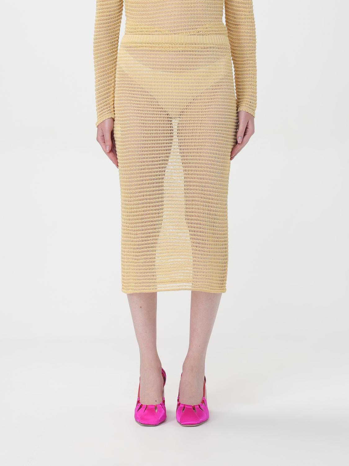 PALOMA WOOL SKIRT PALOMA WOOL WOMAN COLOR YELLOW F75335003
