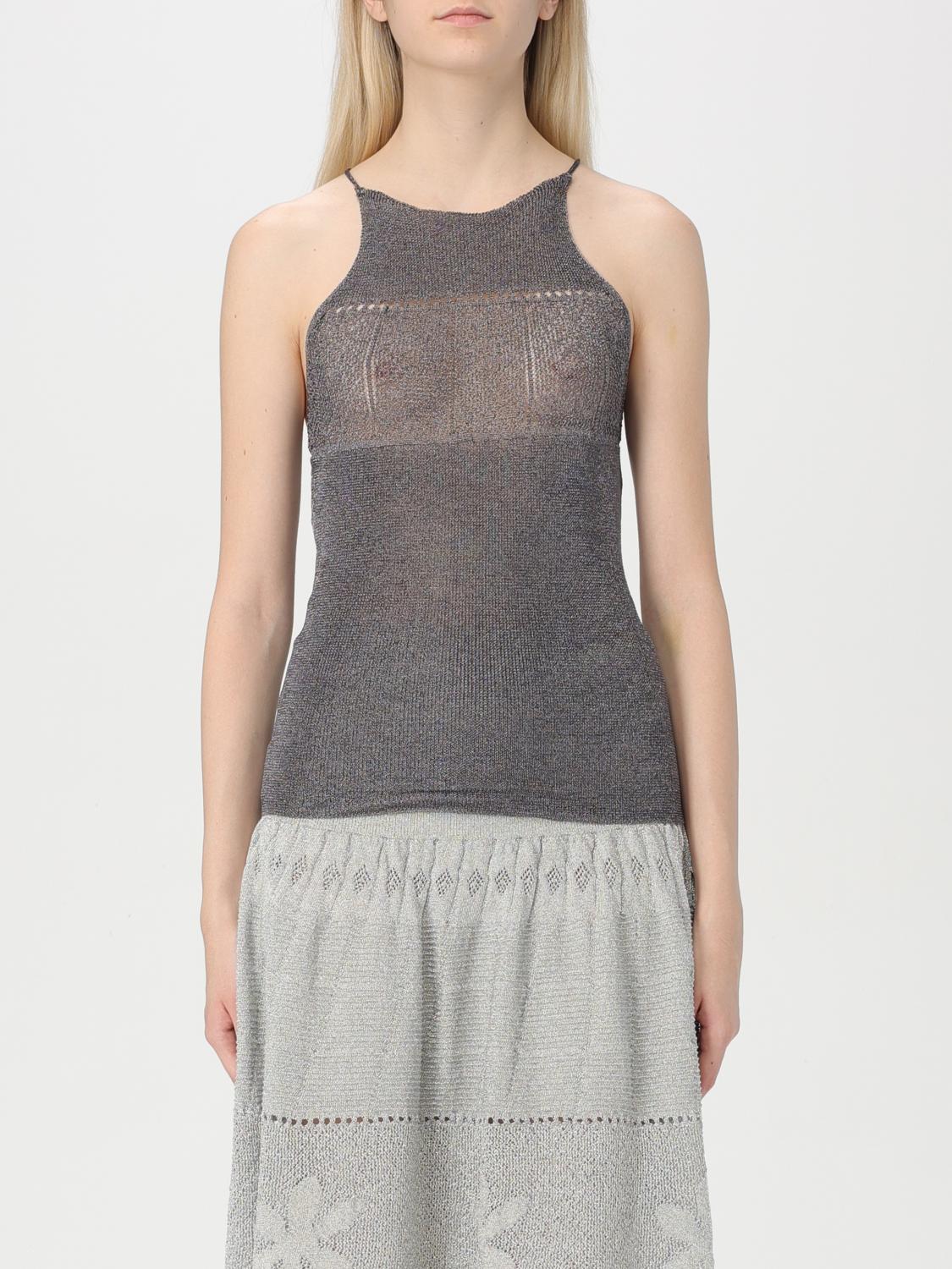 Shop Paloma Wool Top Woman Color Silver In 银色