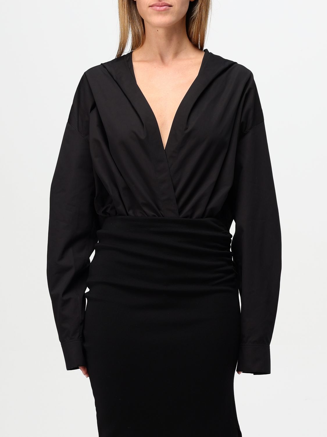 Shop Alaïa Top  Woman Color Black In Schwarz