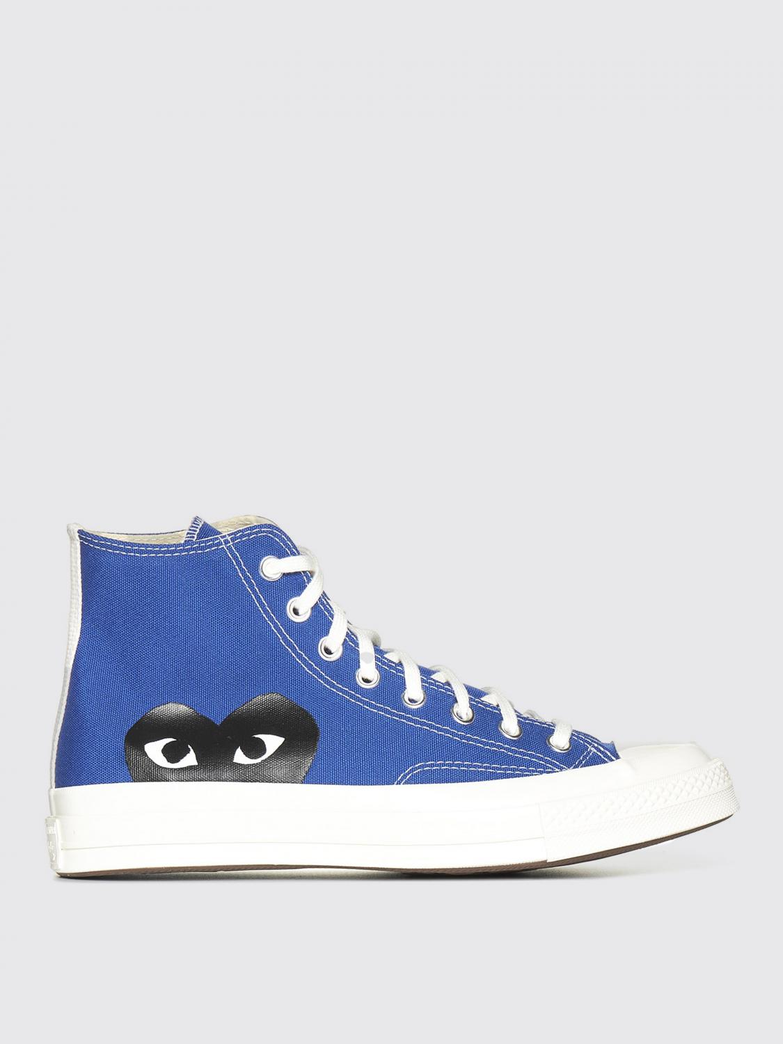 Shop Comme Des Garçons Play Sneakers Comme Des Garcons Play Men Color Blue In 蓝色