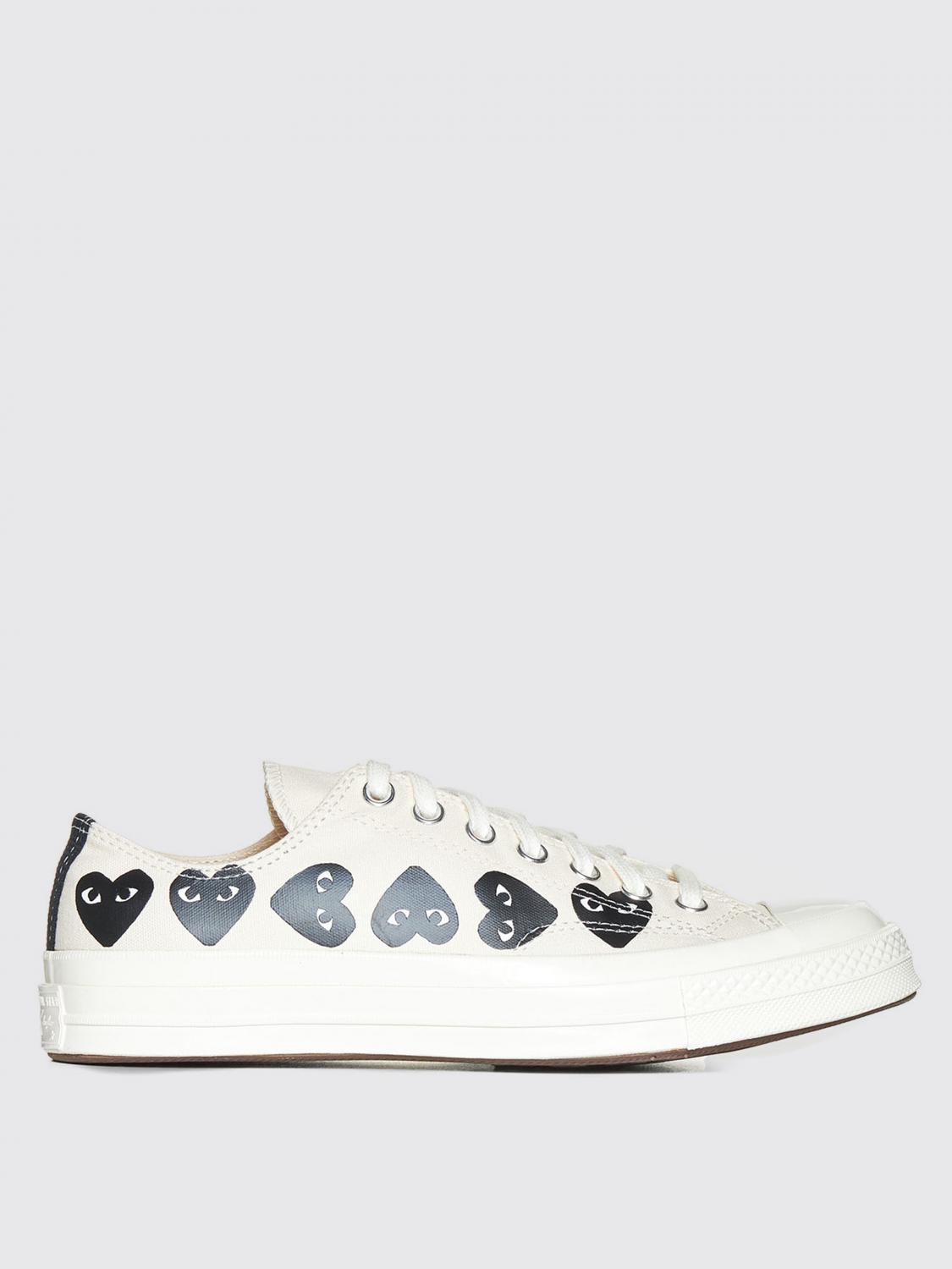 Shop Comme Des Garçons Play Sneakers Comme Des Garcons Play Men Color White In 白色