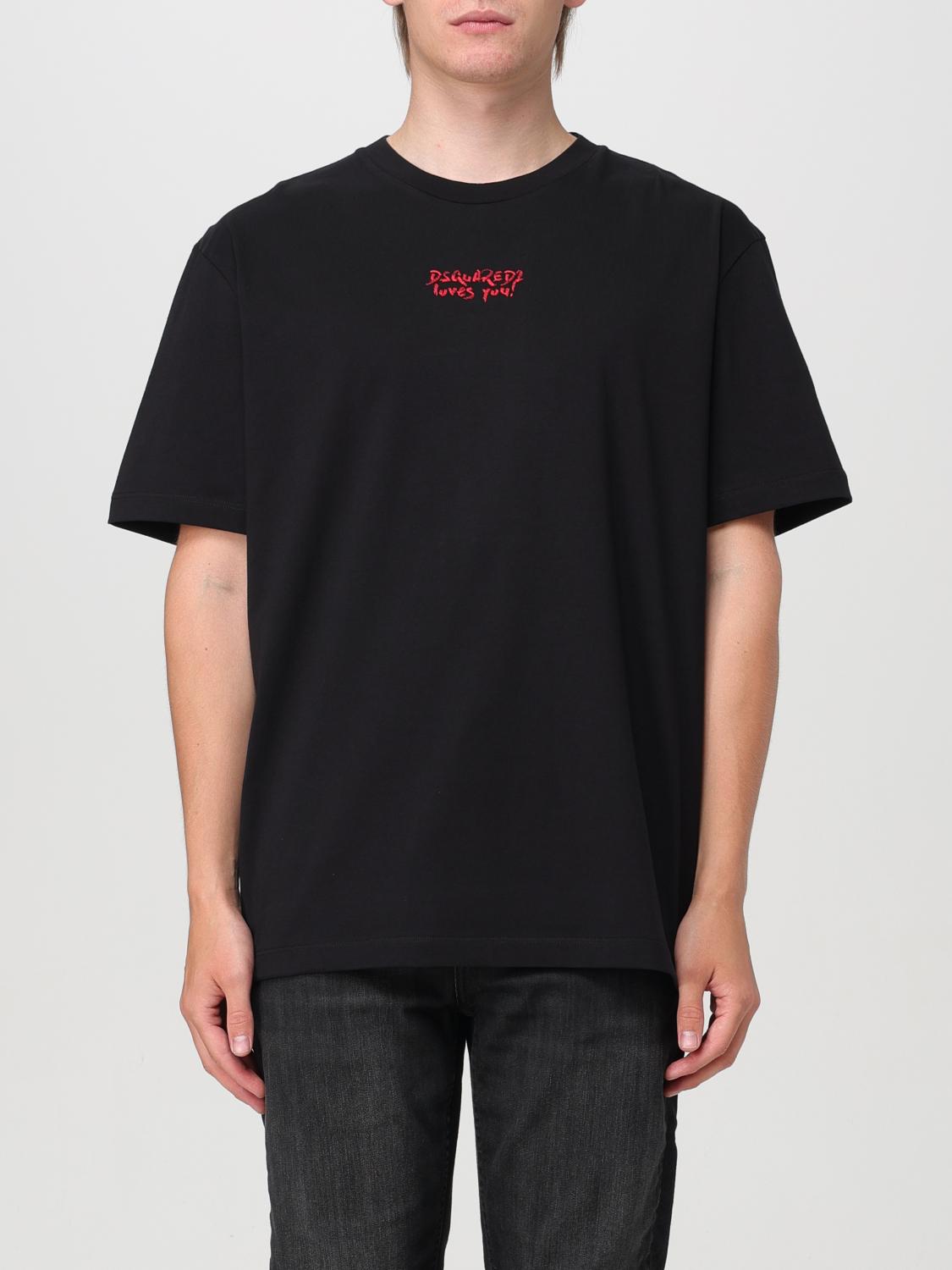 Shop Dsquared2 T-shirt  Men Color Black