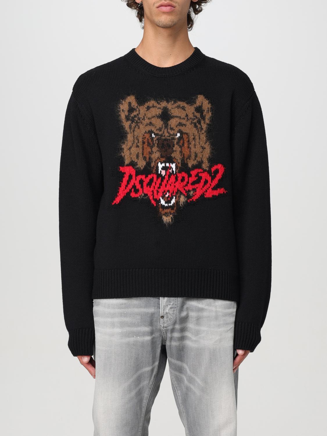 Shop Dsquared2 Sweater  Men Color Black In 黑色