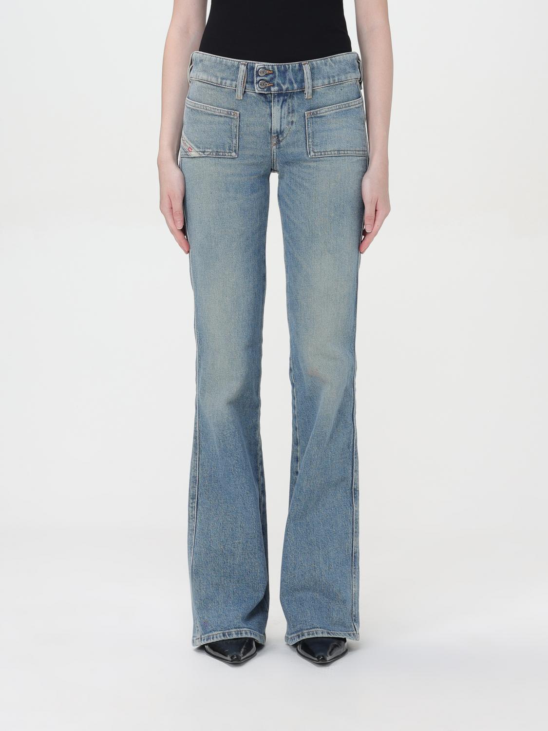 Shop Diesel Jeans  Woman Color Blue