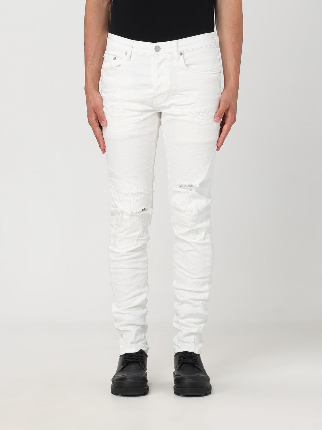 PURPLE BRAND JEANS PURPLE BRAND MEN COLOR WHITE F75460001