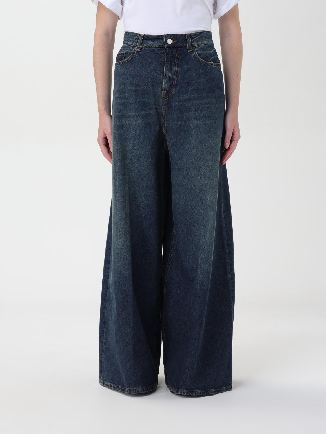 Haikure 'bethany' Blue Jeans With Logo Patch On The Rear In Blue