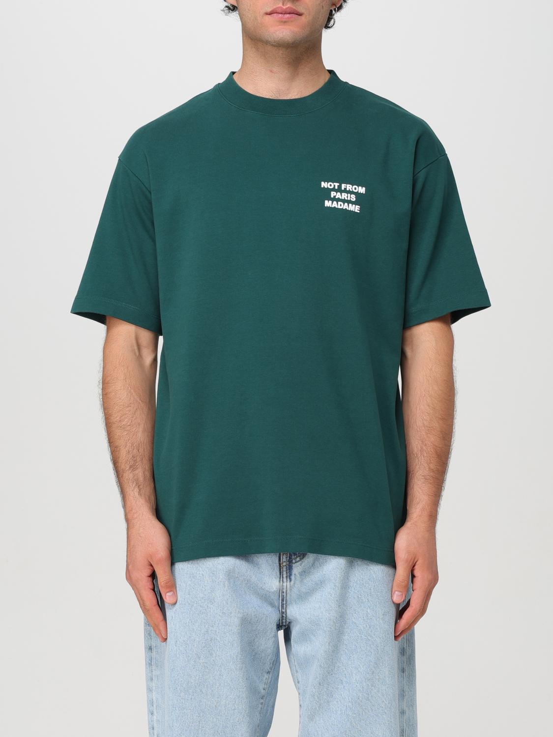 Shop Drôle De Monsieur T-shirt  Men Color Green In 绿色