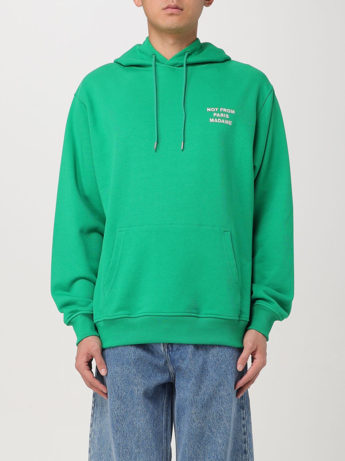 Shop Drôle De Monsieur Sweatshirt  Men Color Green In Grün