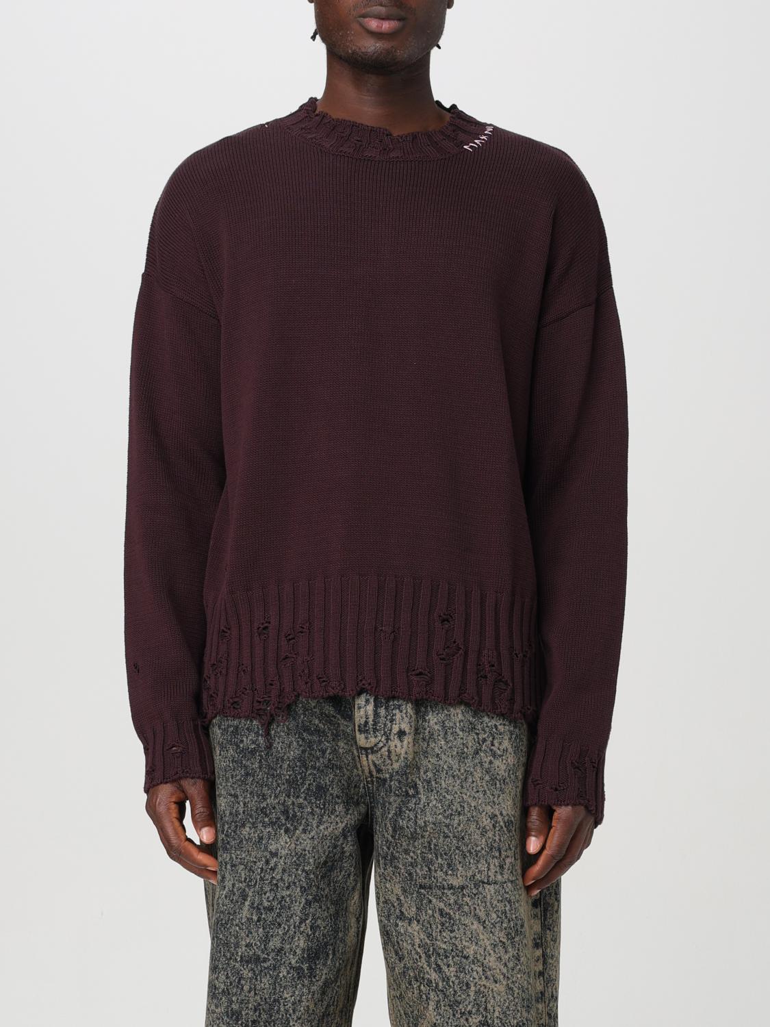 Shop Marni Sweater  Men Color Burgundy