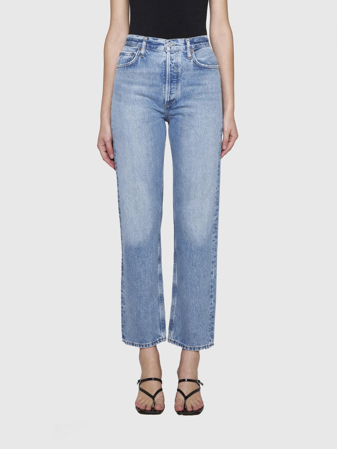 Shop Agolde Jeans  Woman Color Denim