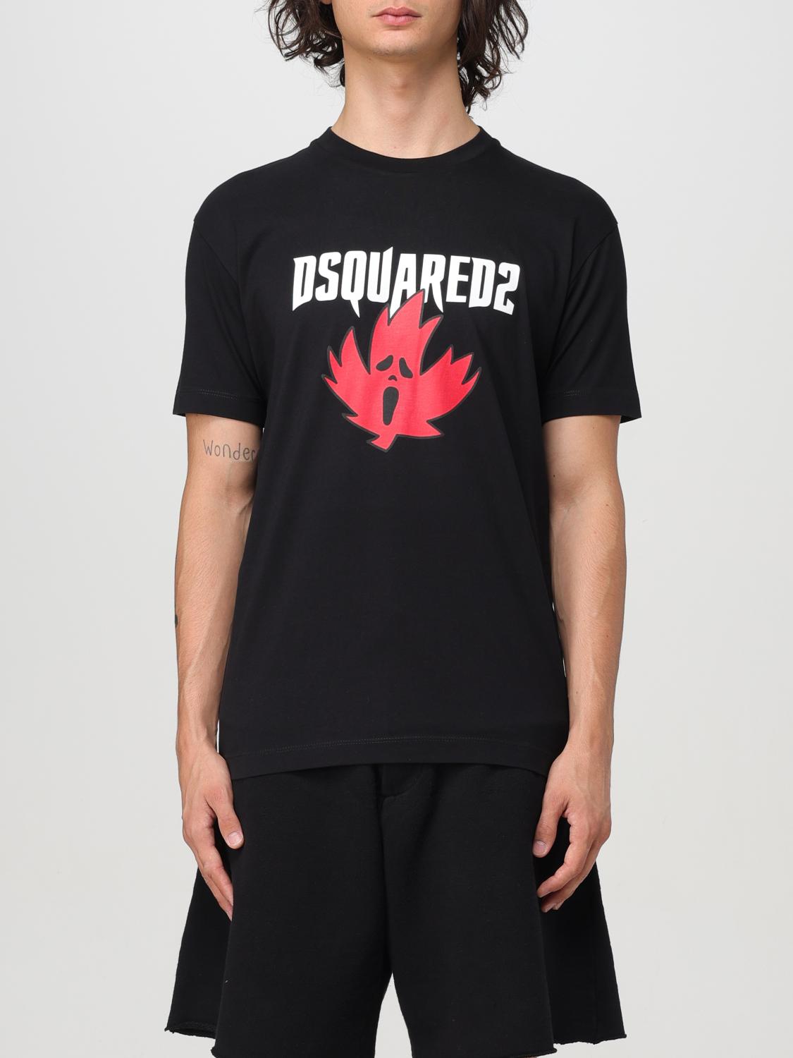 Shop Dsquared2 T-shirt  Men Color Black