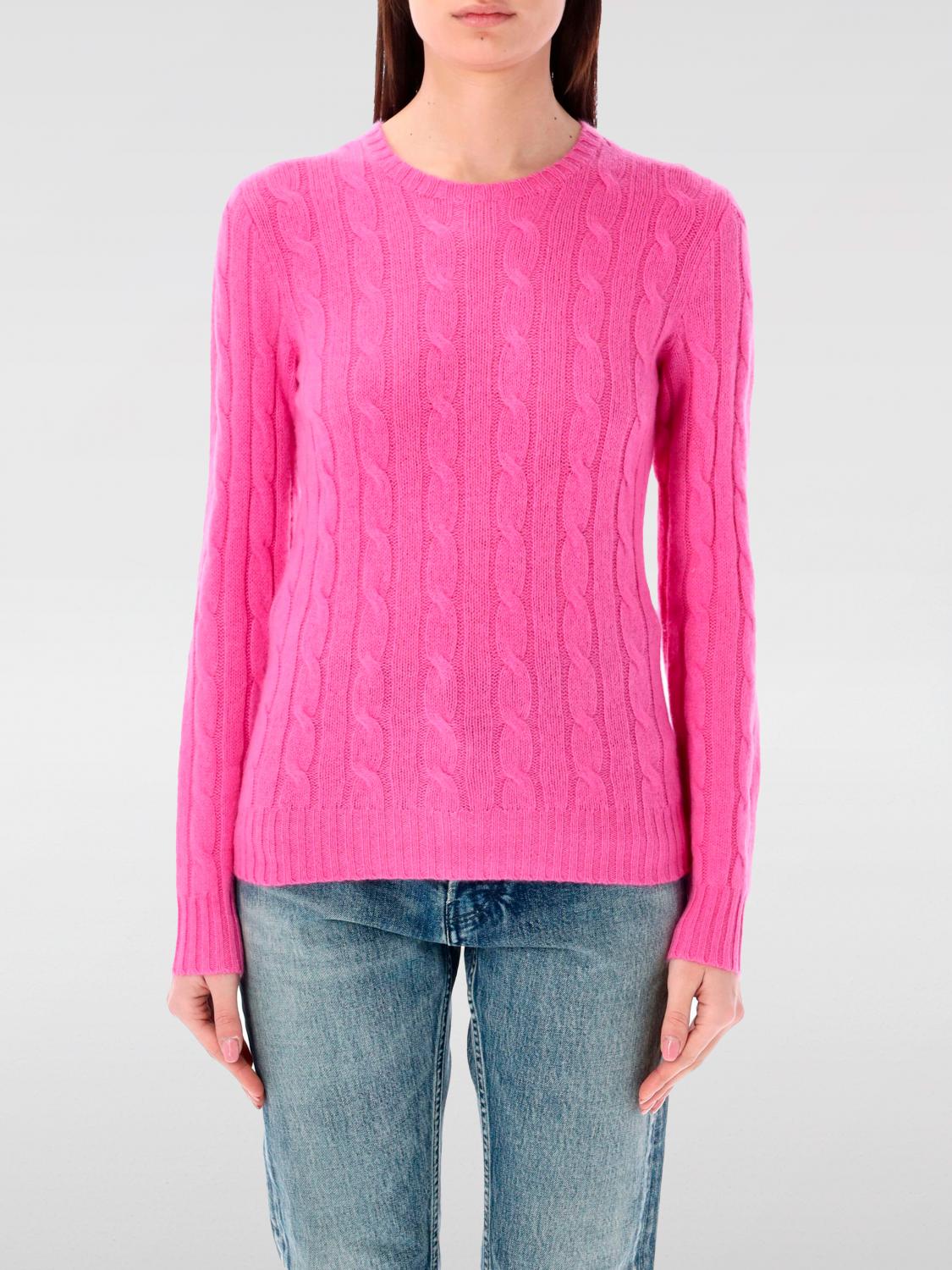 Polo Ralph Lauren Cable-knit Cashmere Sweater In 粉色