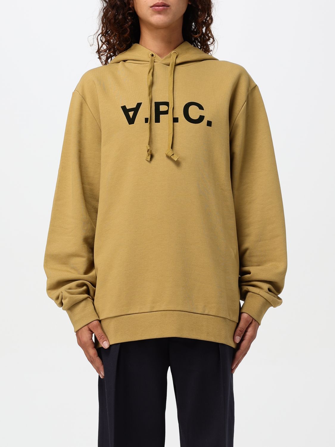 Shop Apc Sweatshirt A.p.c. Woman Color Brown In Braun