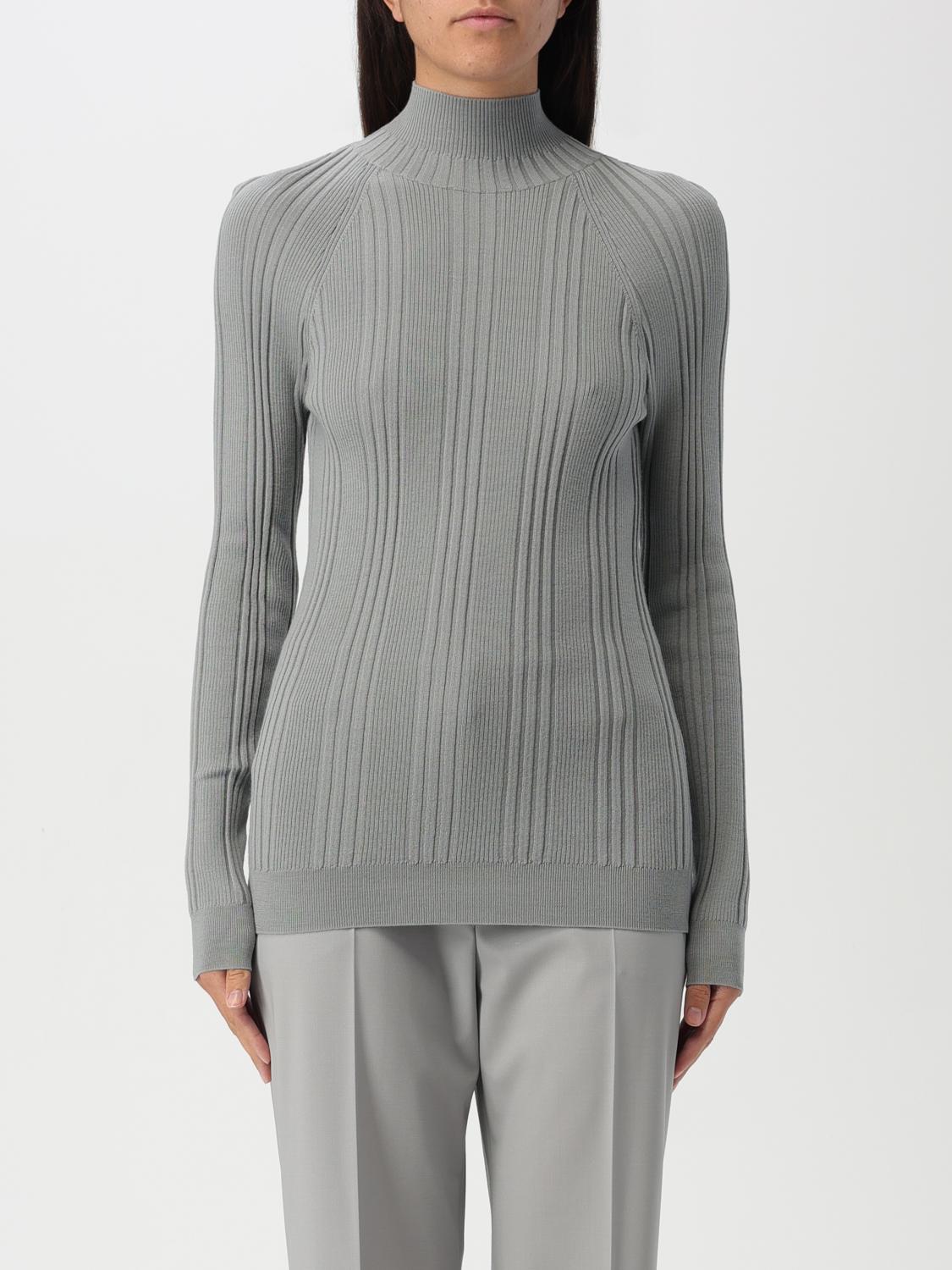 Shop Alberta Ferretti Sweater  Woman Color Grey In 灰色