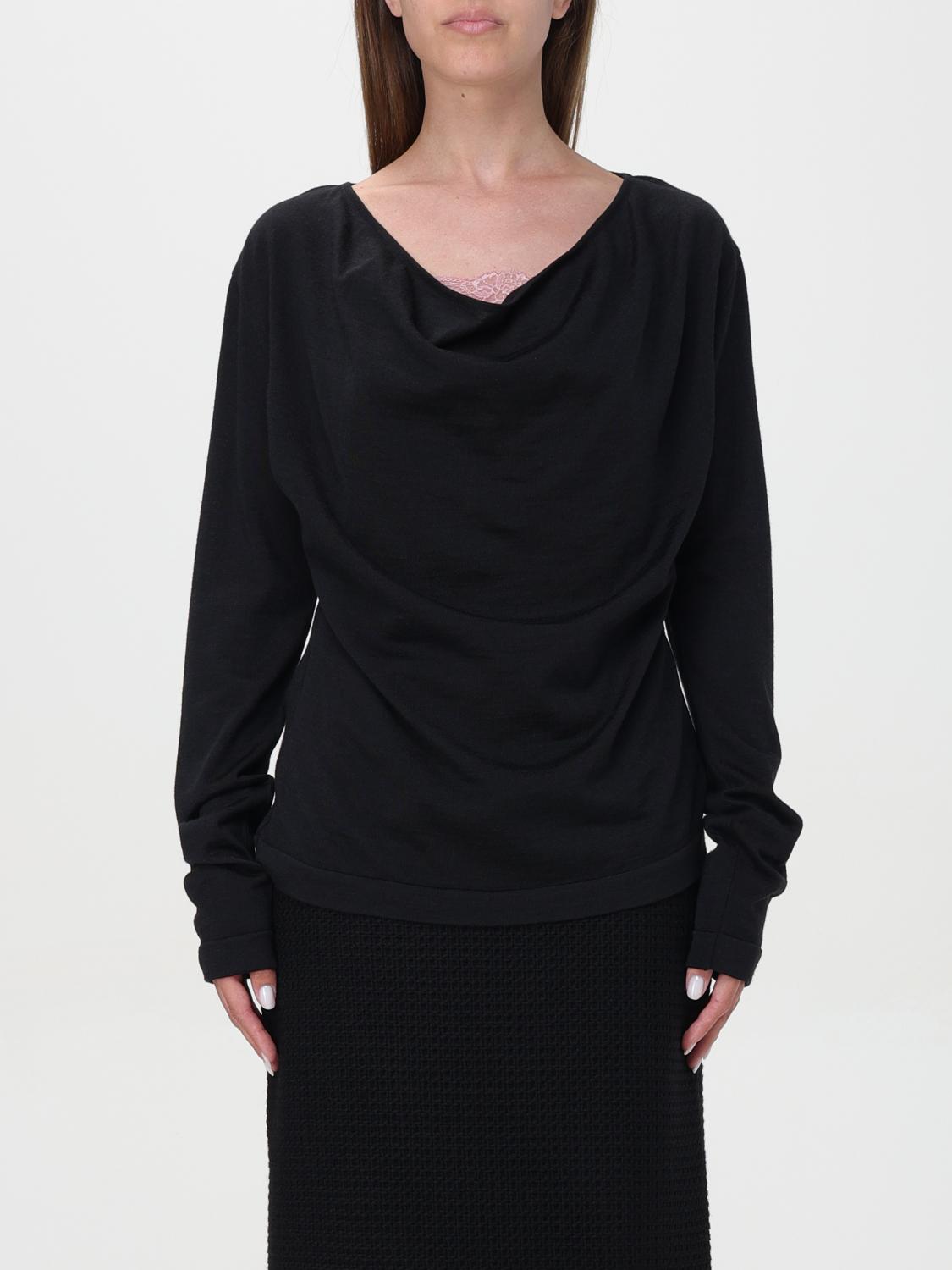 Shop Alberta Ferretti Sweater  Woman Color Black In 黑色