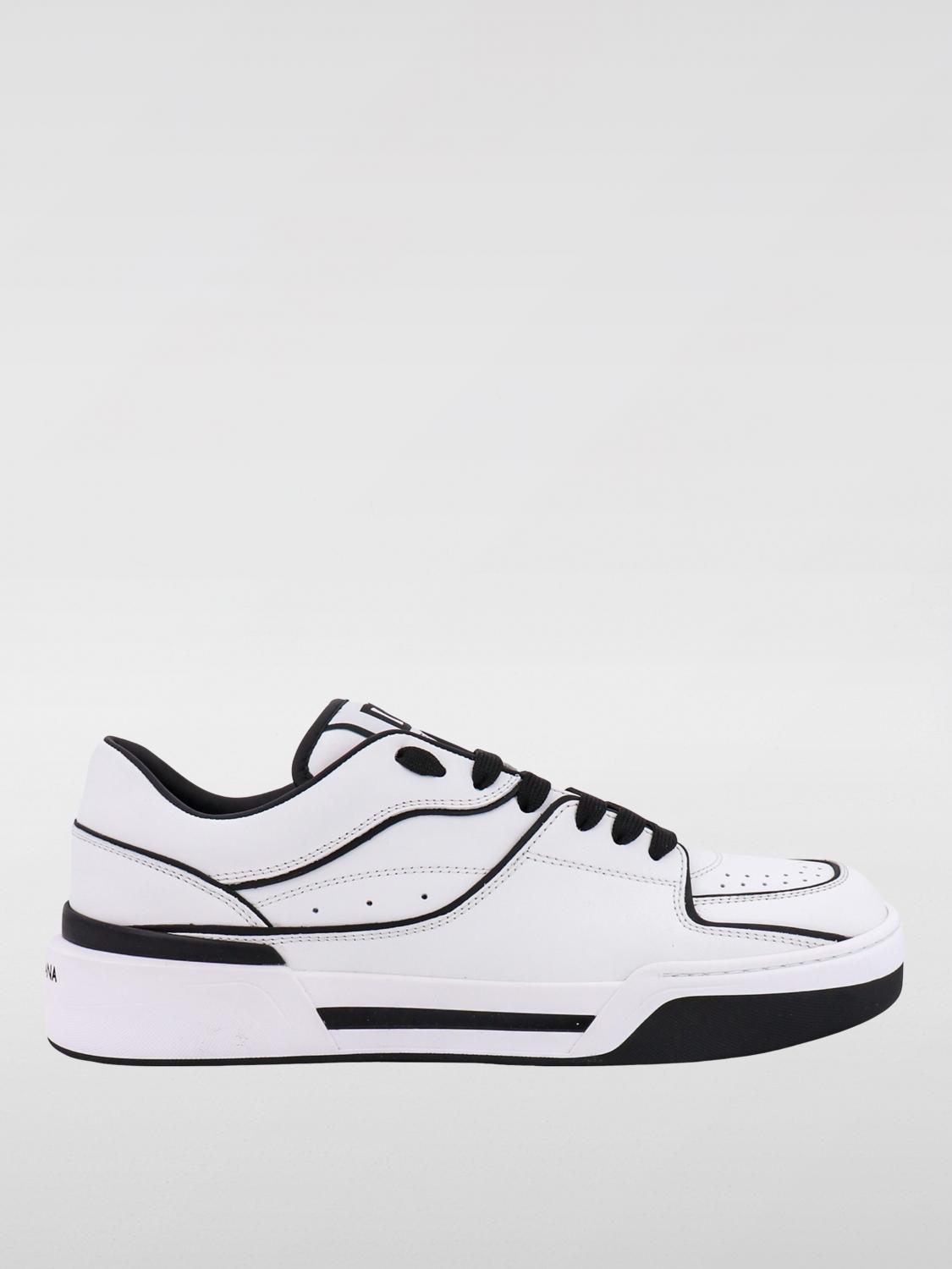 Dolce & Gabbana New Roma Leather Low-top Sneakers In 白色