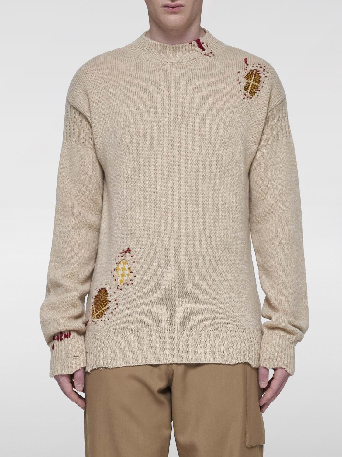 Shop Marni Sweater  Men Color Beige