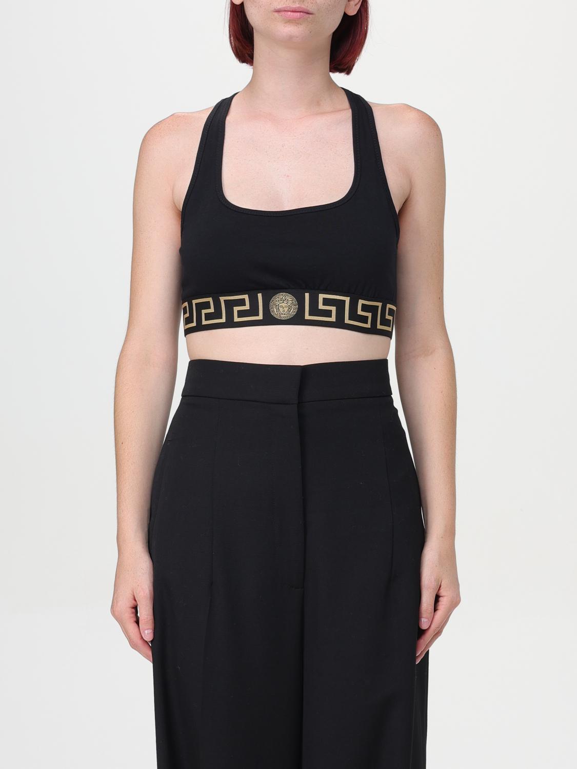 Shop Versace Top  Woman Color Black