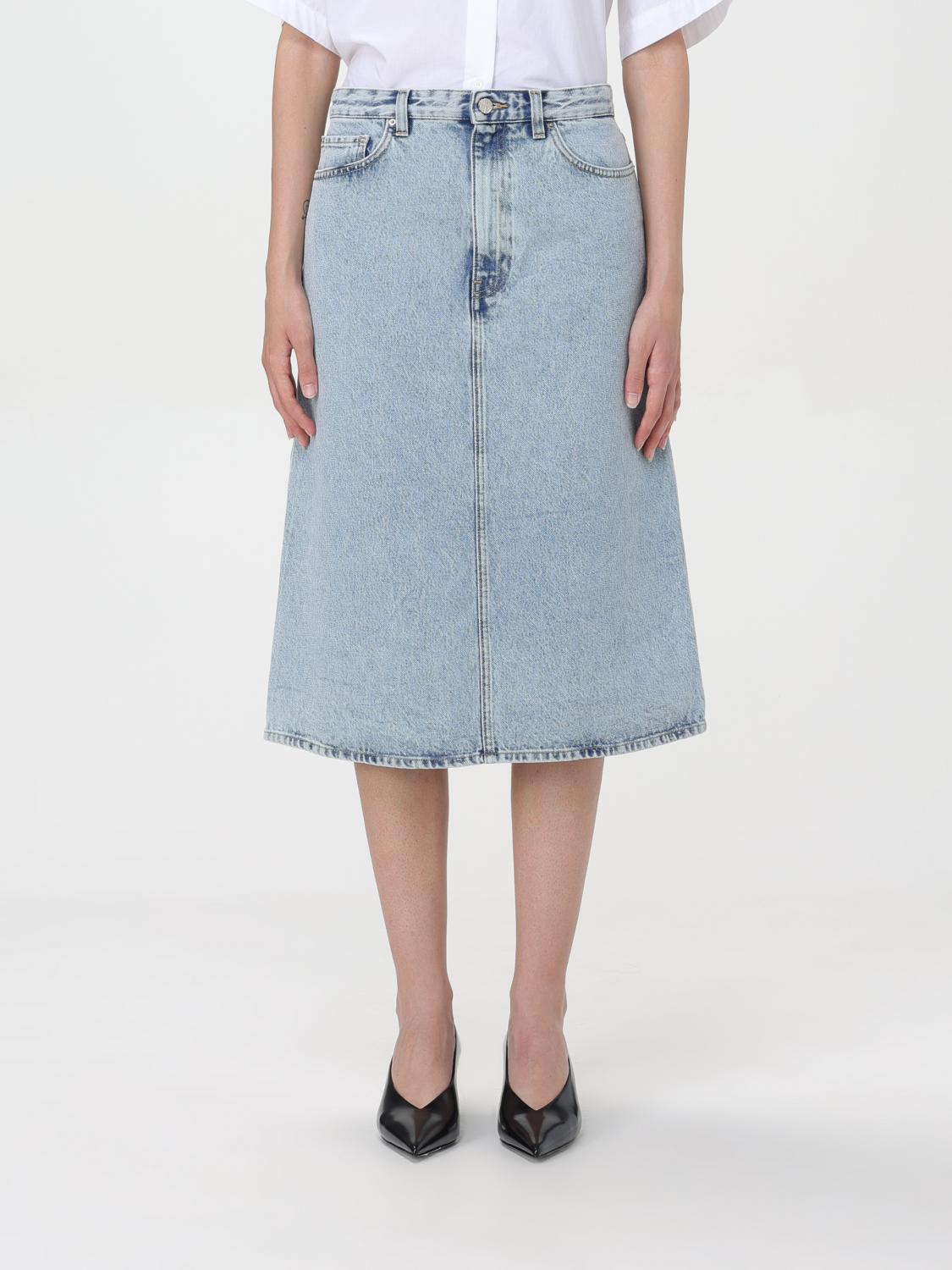 TOTÊME SKIRT TOTEME WOMAN COLOR DENIM F76202028