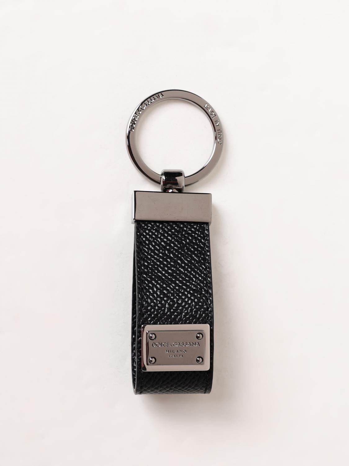 Shop Dolce & Gabbana Keyring  Men Color Black In 黑色