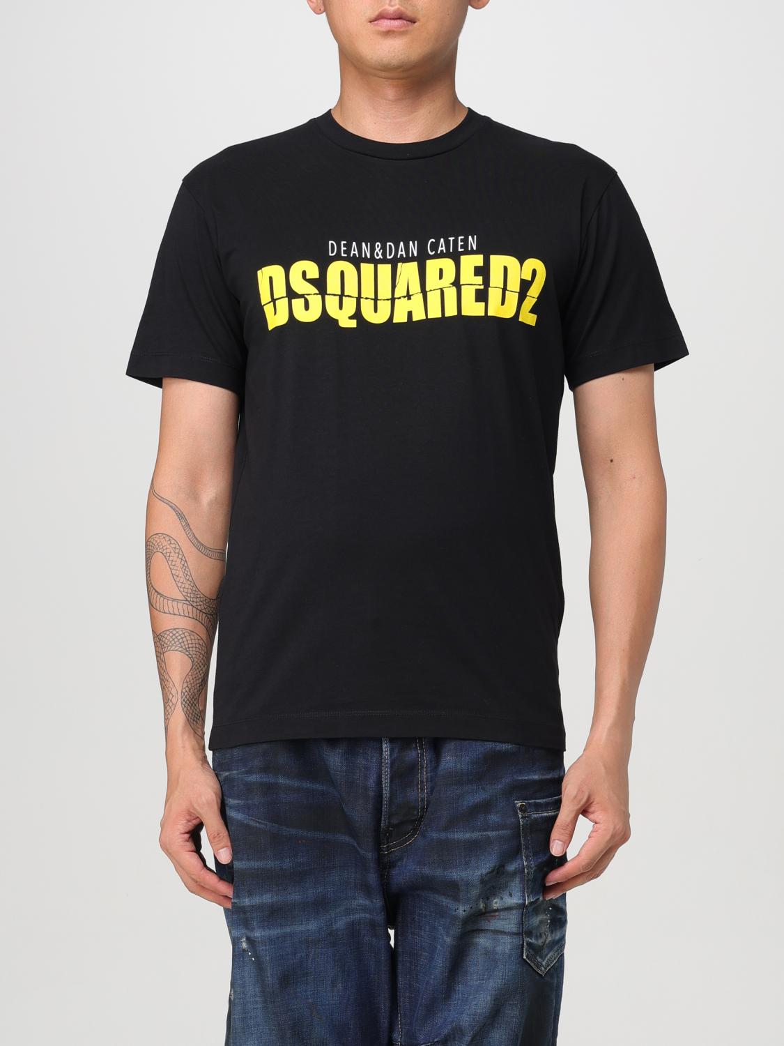 Shop Dsquared2 T-shirt  Men Color Black In 黑色