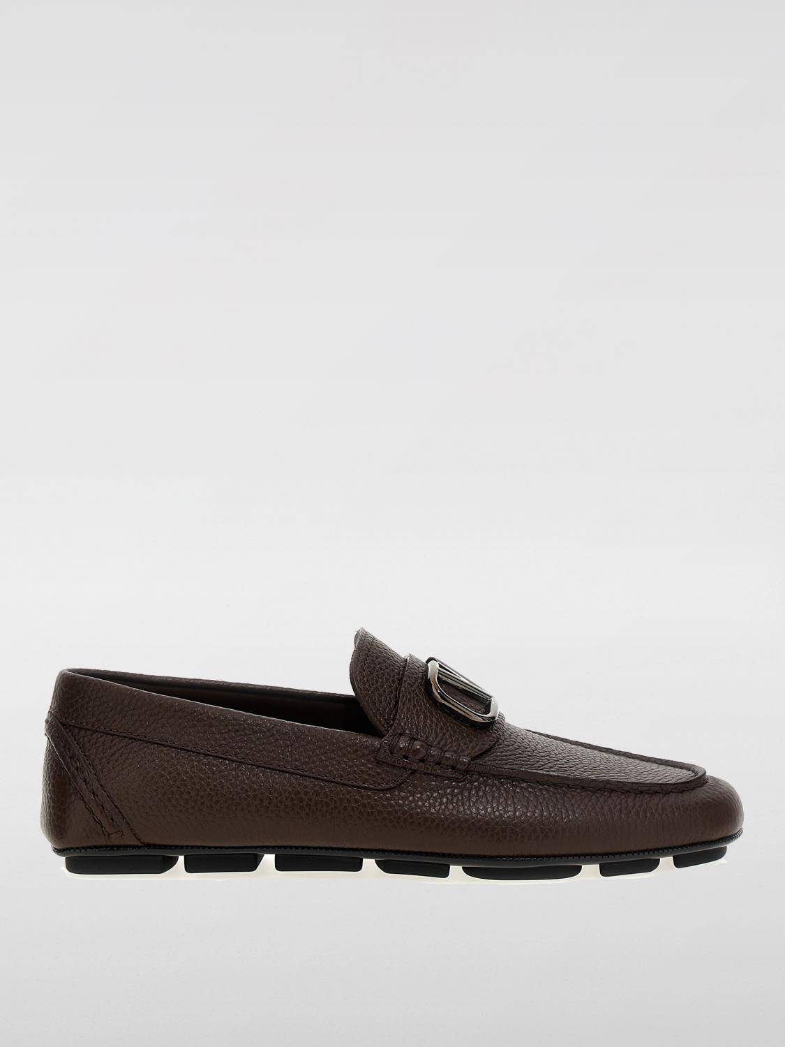 Shop Valentino Loafers  Garavani Men Color Brown