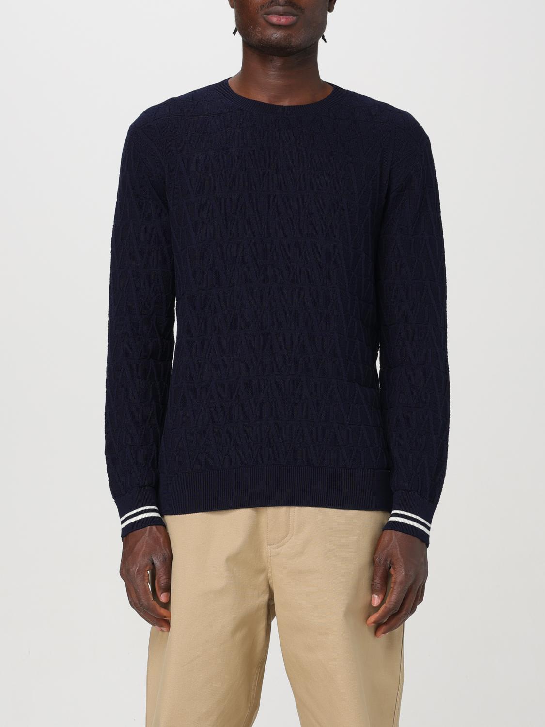 Shop Valentino Sweater  Men Color Blue