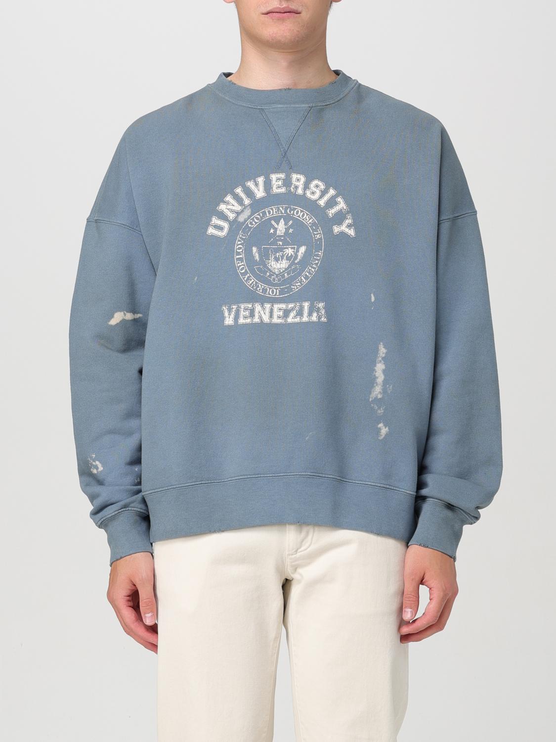 Shop Golden Goose Sweatshirt  Men Color Blue